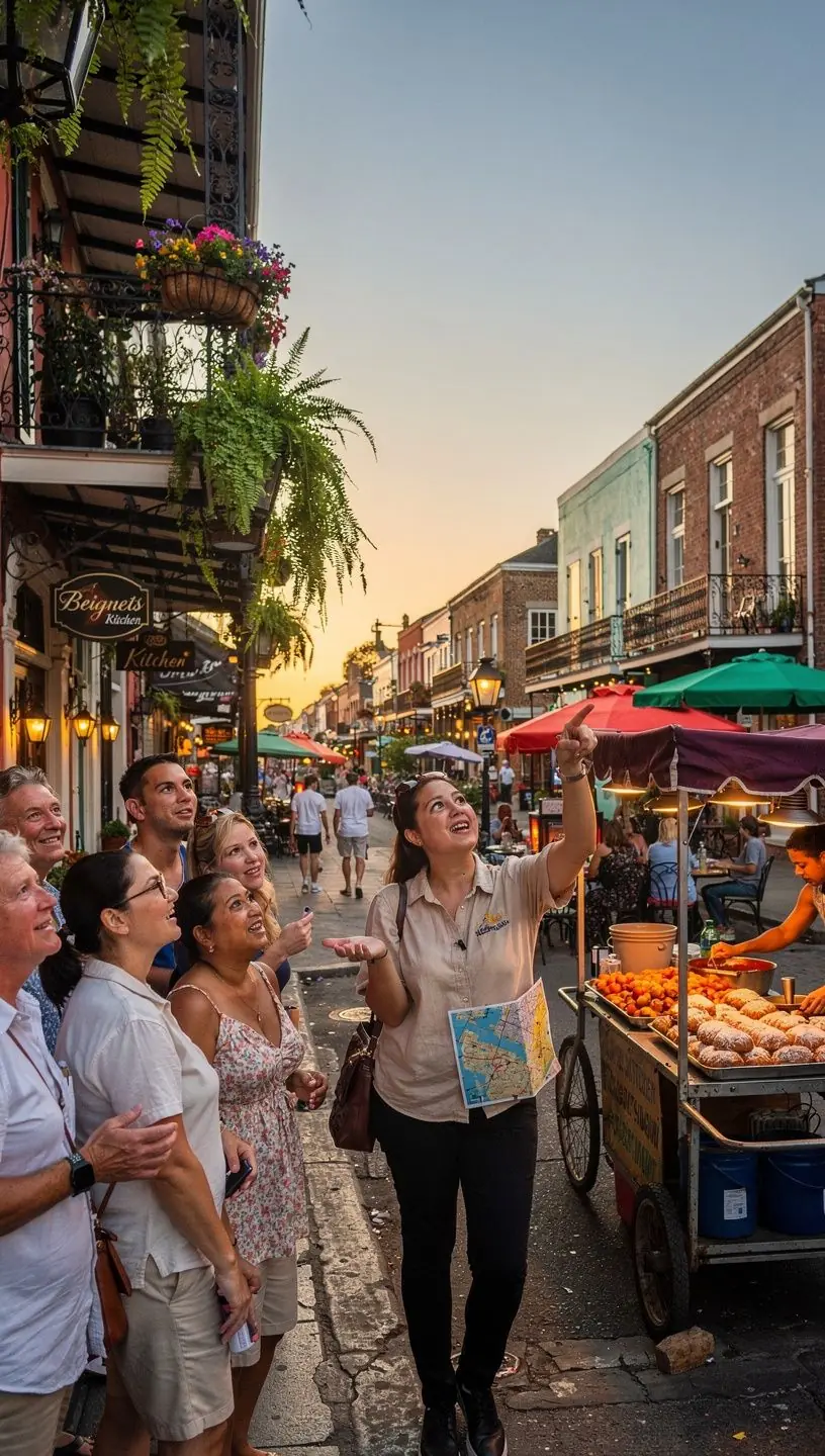 Счастливые туристы делают фото у знаковой городской скульптуры во время организованной экскурсии